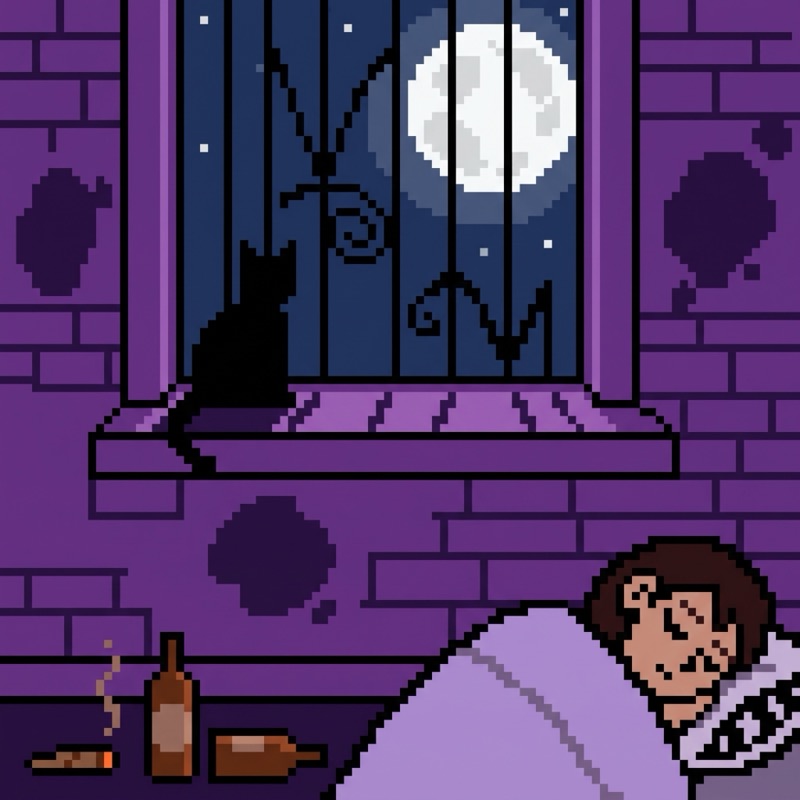 cuarto, pixel art