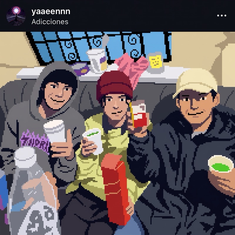 Adicciones, pixel art