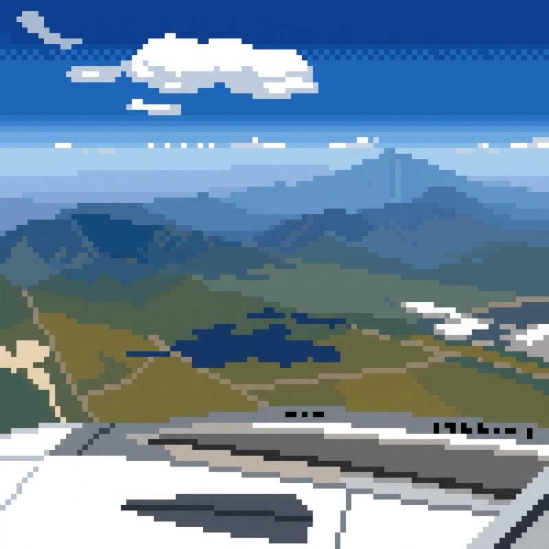 vista aérea, pixel art
