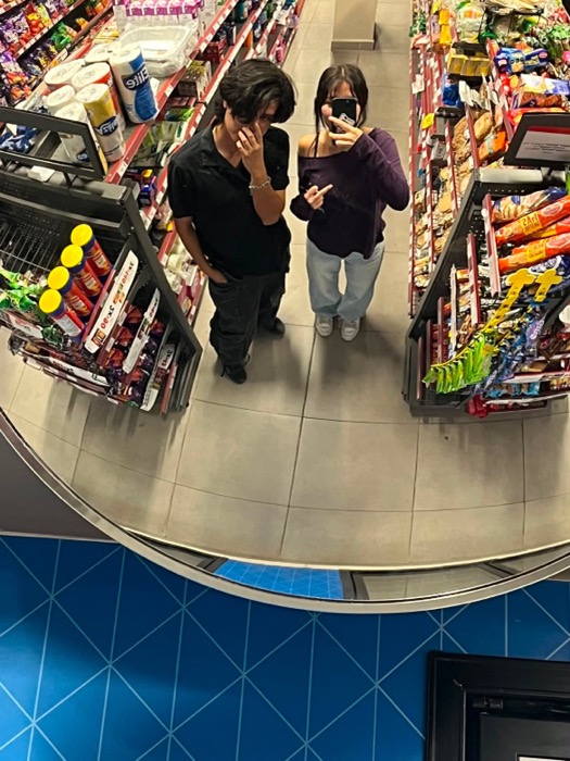 reflejo en la tienda, foto
