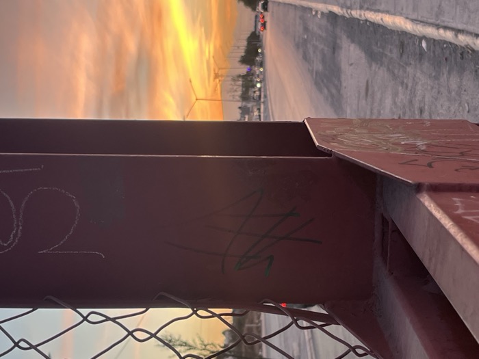 atardecer en el puente, foto